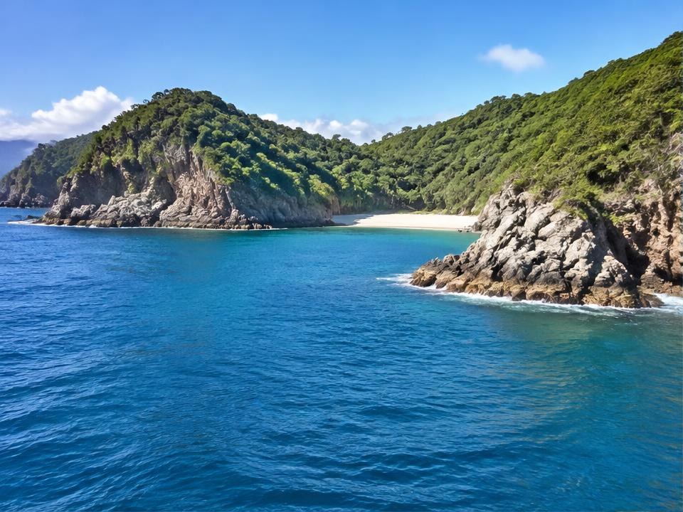 Illustrative destination scene for Careyes, Mexico; not a photograph of a listed property